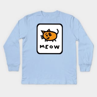 Self Portrait Cat Kids Long Sleeve T-Shirt